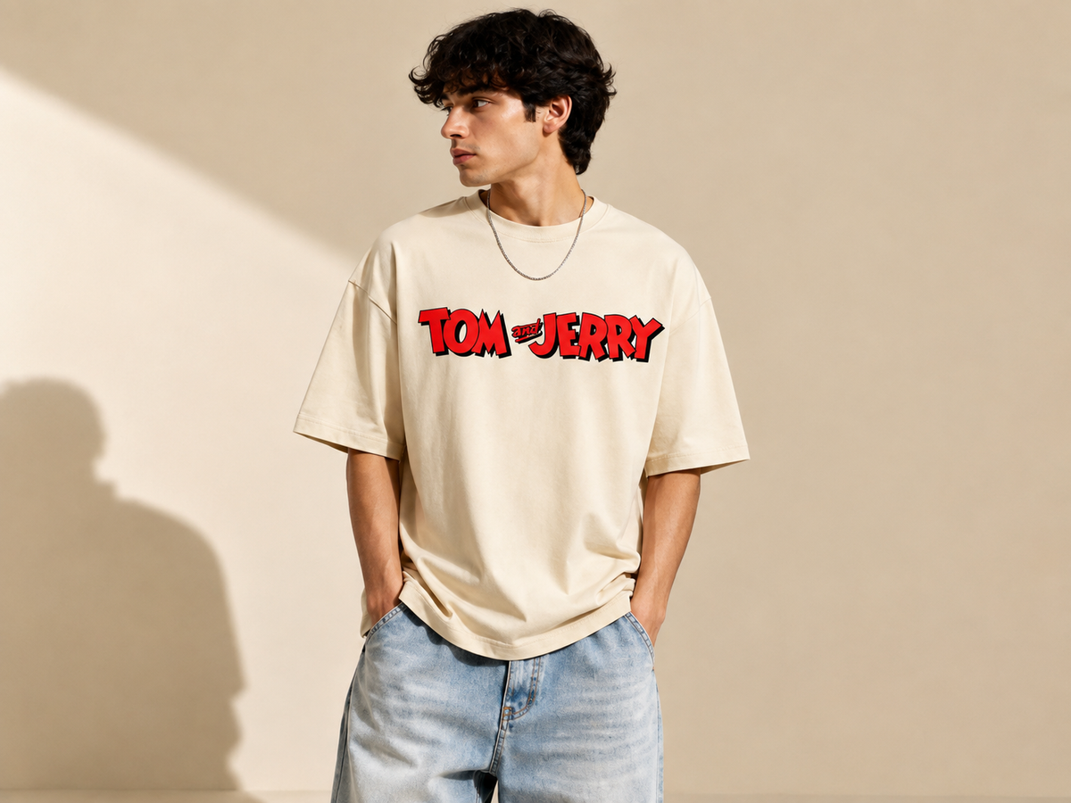 Tom &amp; Jerry Oversized Boxy Fit T-Shirt