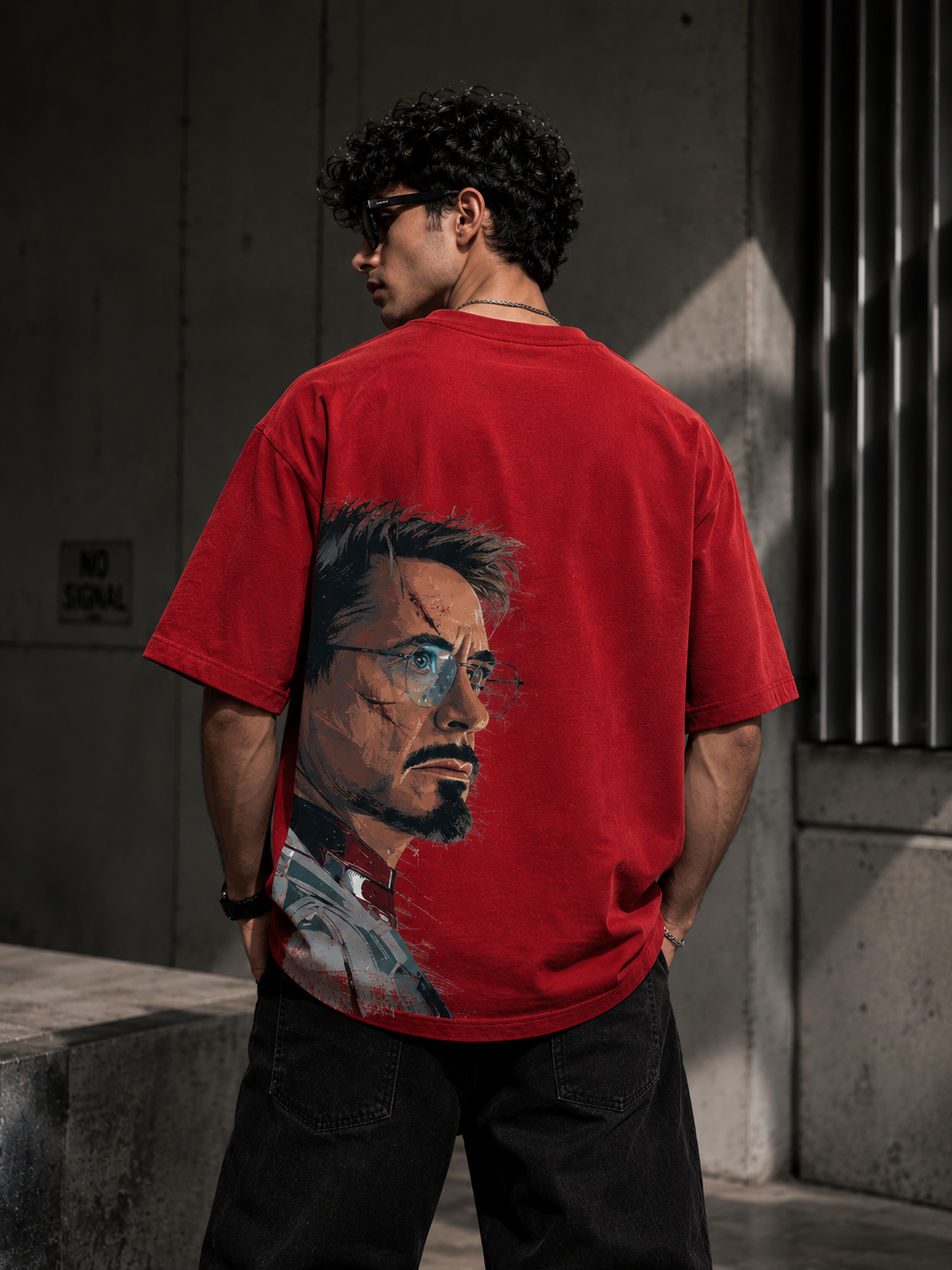 Iron Man Oversized Boxy Fit T-Shirt