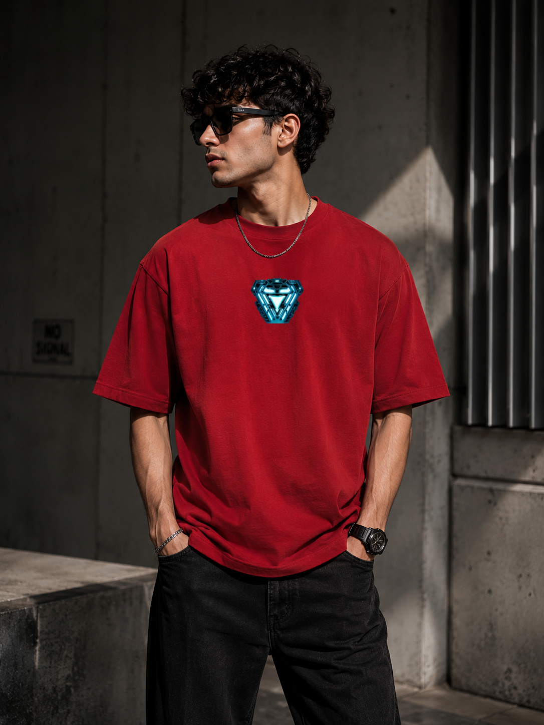 Iron Man Oversized Boxy Fit T-Shirt