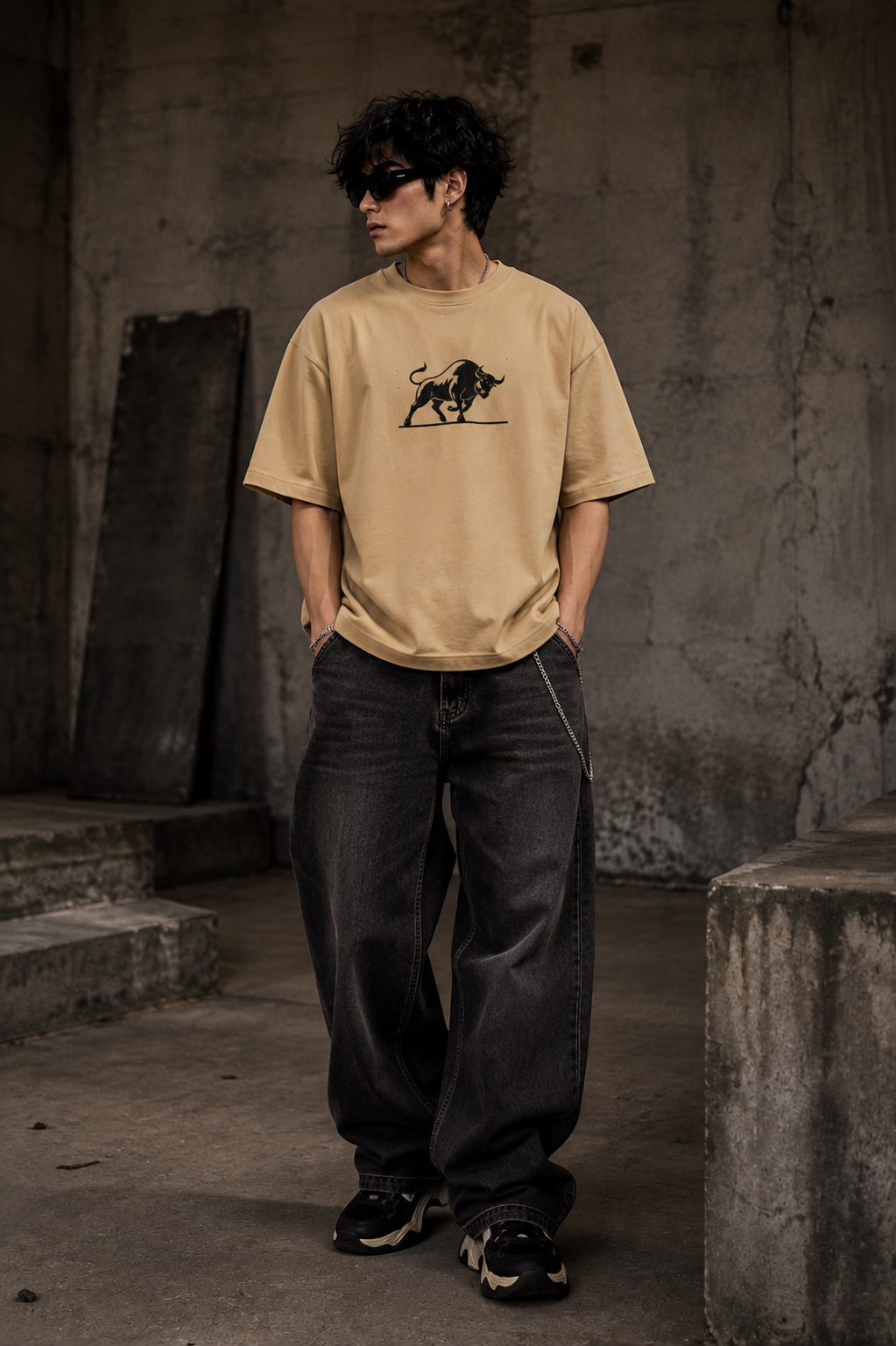 Dark Ninja Oversized Boxy Fit T-Shirt