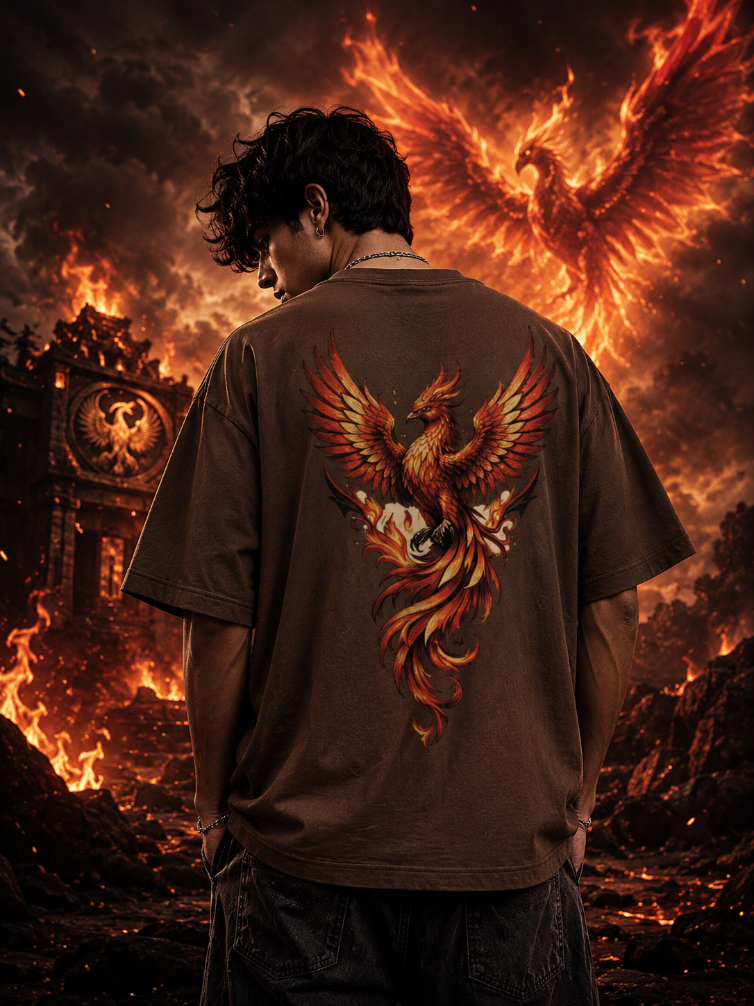 Phoenix Oversized Boxy Fit T-Shirt