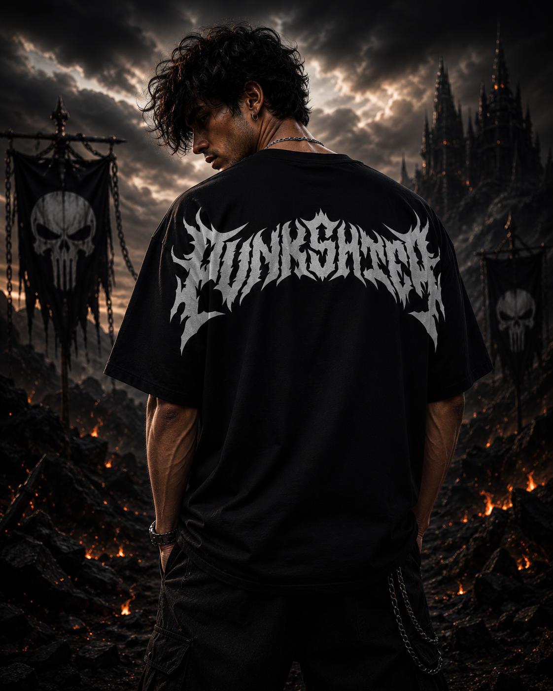 Punisher Oversized Boxy Fit T-Shirt