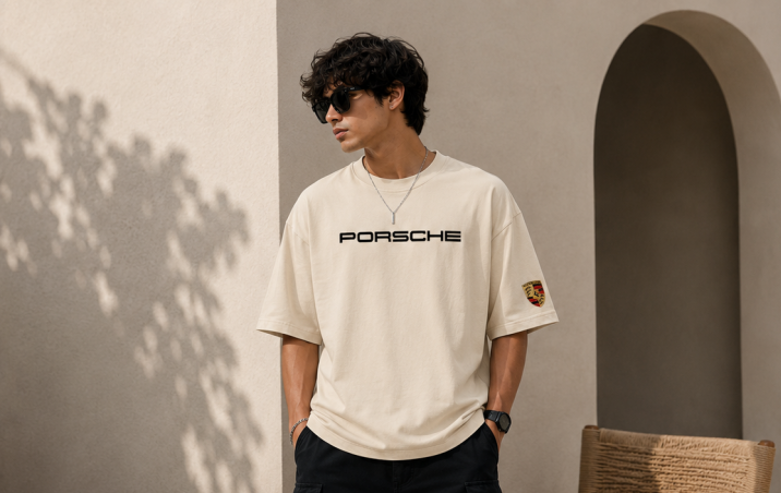 Porsche Racing Oversized Boxy Fit T-Shirt
