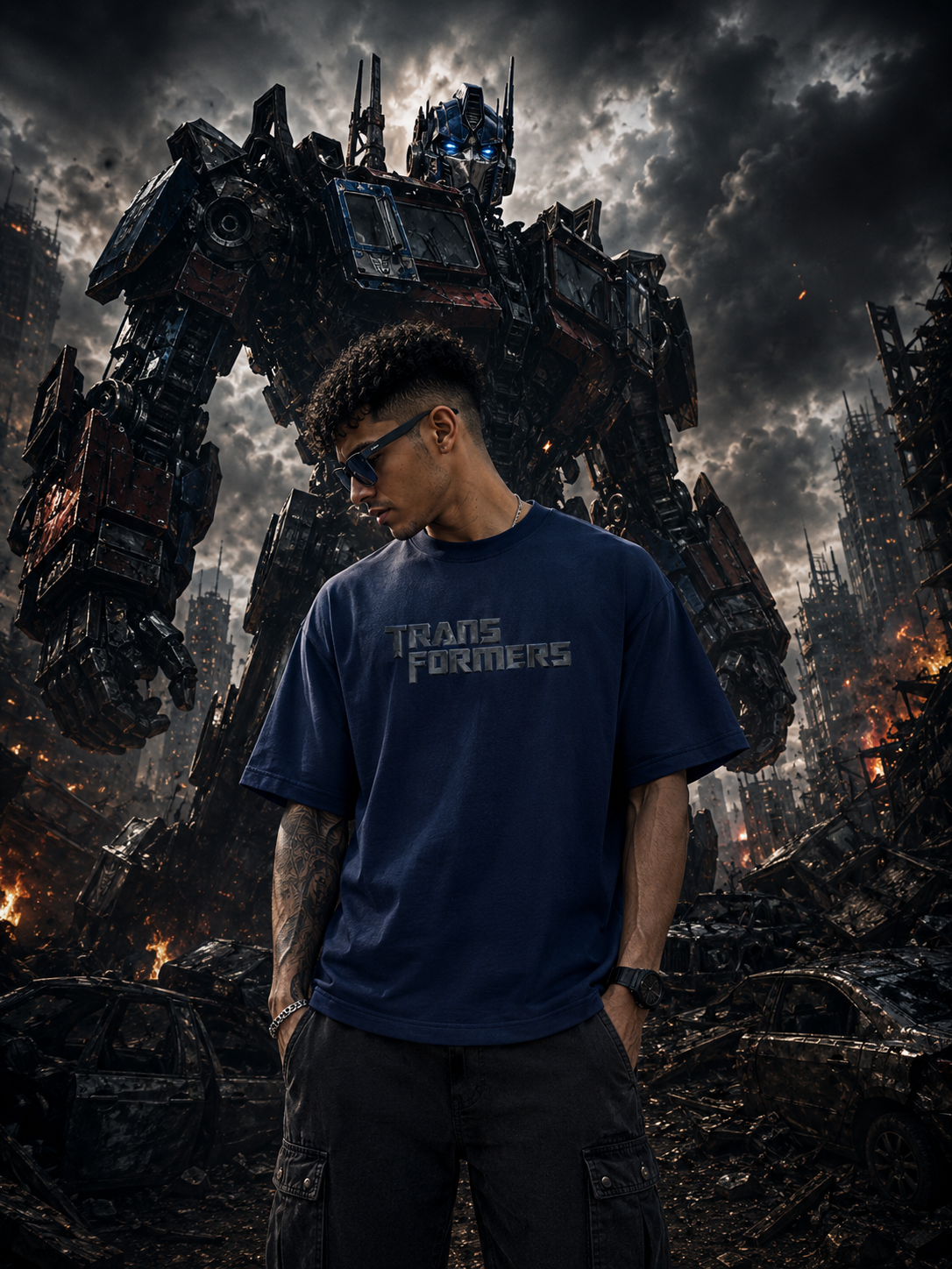 Transformers Oversized Boxy Fit T-Shirt