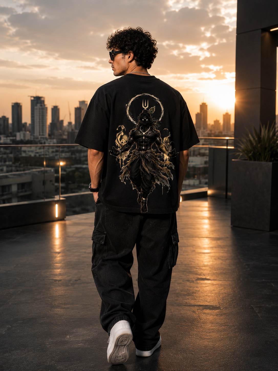 Vasudev Krishn Oversized Boxy Fit T-Shirt