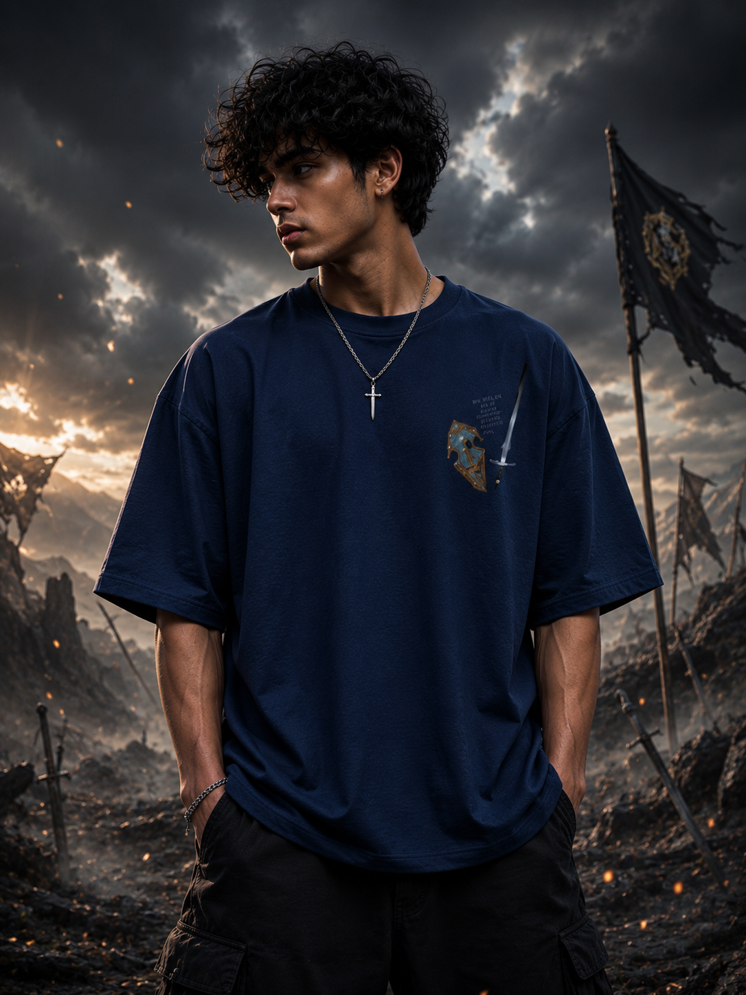 Walk With Faith Oversized Boxy Fit T-Shirt